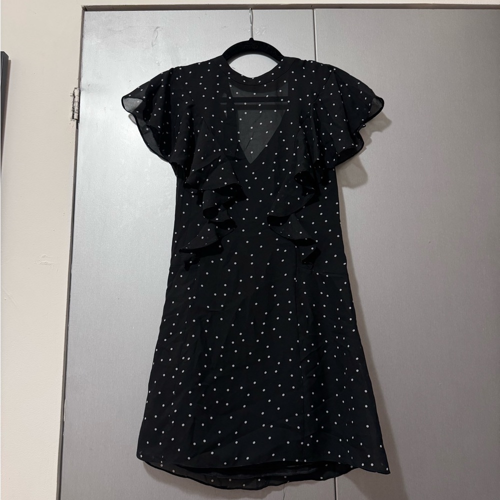 majorelle polka dot dress